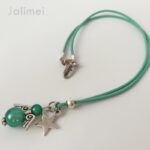 Lederbandkette Engelchen mint – Bild 2