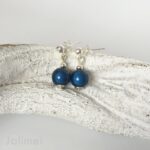 Ohrringe Miracle Bead dunkelblau