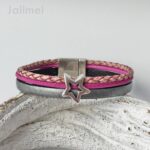Lederarmband mit Stern