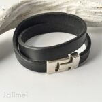 Lederarmband Herren doppelt – Bild 2