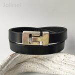 Lederarmband Herren doppelt