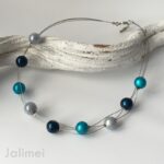 GuteLauneKette türkis-blau große Perlen – Bild 2