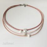 Collier Glitzer Stern antikrose