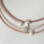 Collier Glitzer Stern antikrose – Bild 2