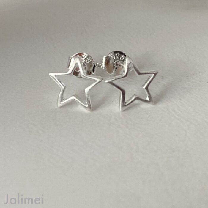 Ohrstecker offener Stern – Bild 2