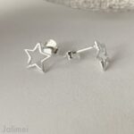Ohrstecker offener Stern – Bild 3