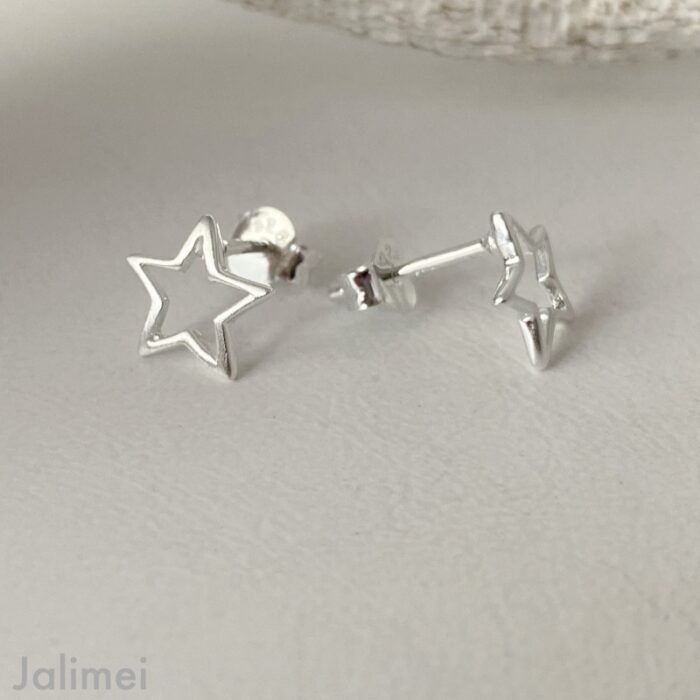 Ohrstecker offener Stern – Bild 3