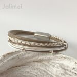 Lederarmband Nappa taupe – Bild 2