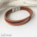 Lederarmband Herren braun – Bild 2