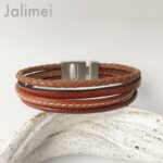 Lederarmband Herren braun