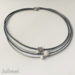 Collier Glitzer Stern dunkelblau