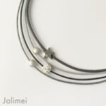 Lederarmband Nappa grau schlicht – Bild 6