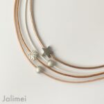 Collier Glitzer Stern rosegoldfarben – Bild 2