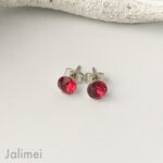 Ohrstecker 6 mm siam – Bild 2