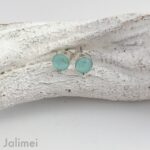 Ohrstecker 6 mm mint grün