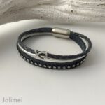 Armband Fisch Konfirmation Glitzer navy – Bild 2