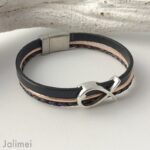 Armband Fisch Konfirmation navy rosegold – Bild 3