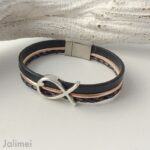 Armband Fisch Konfirmation navy rosegold – Bild 2