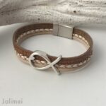 Armband Fisch Konfirmation beige – Bild 3