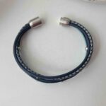 das Lederarmband Nappa in antikblau