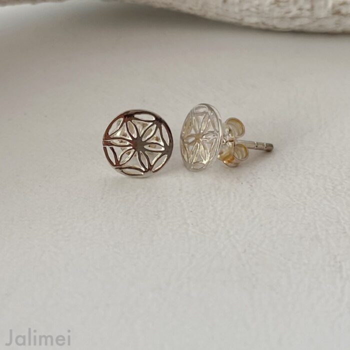 Ohrstecker kleine Lebensblume – Bild 3