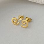 Ohrstecker Spirale gold