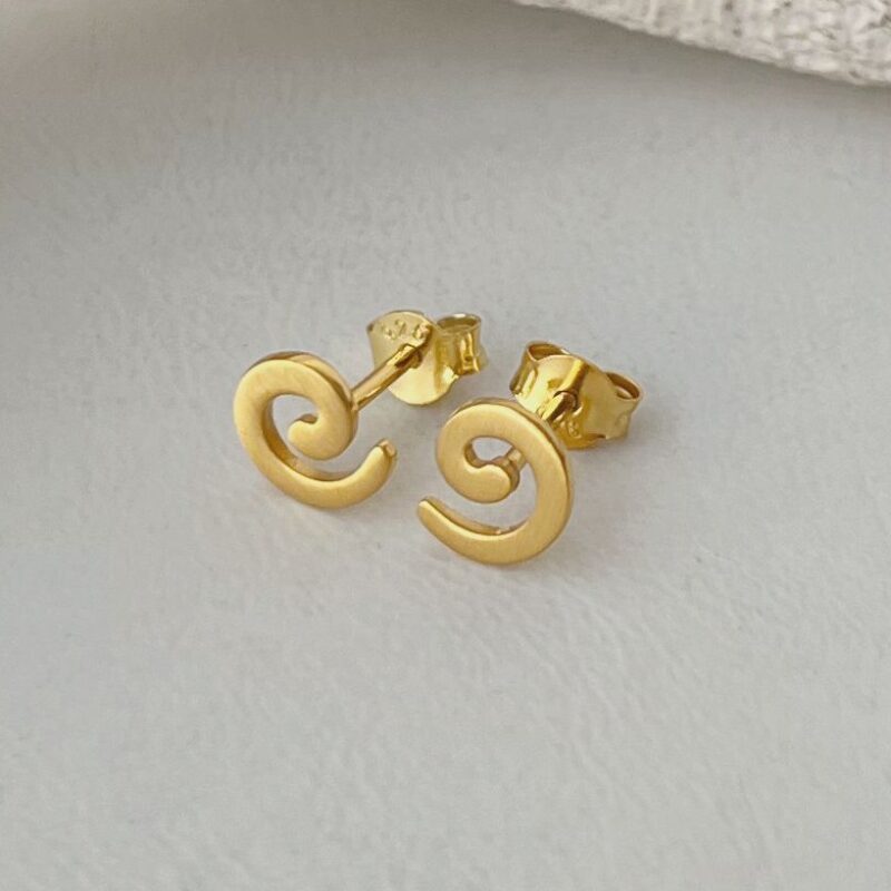 Ohrstecker Spirale gold