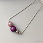 Einzelstück: lange Kette Miracle Bead Lila