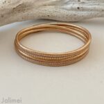 tolles Wickelarmband Nappaleder in rosegold