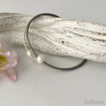 Lederarmband Perle in Perlmutt-weiß