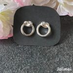 Ohrstecker mit Ring und mit Knoten