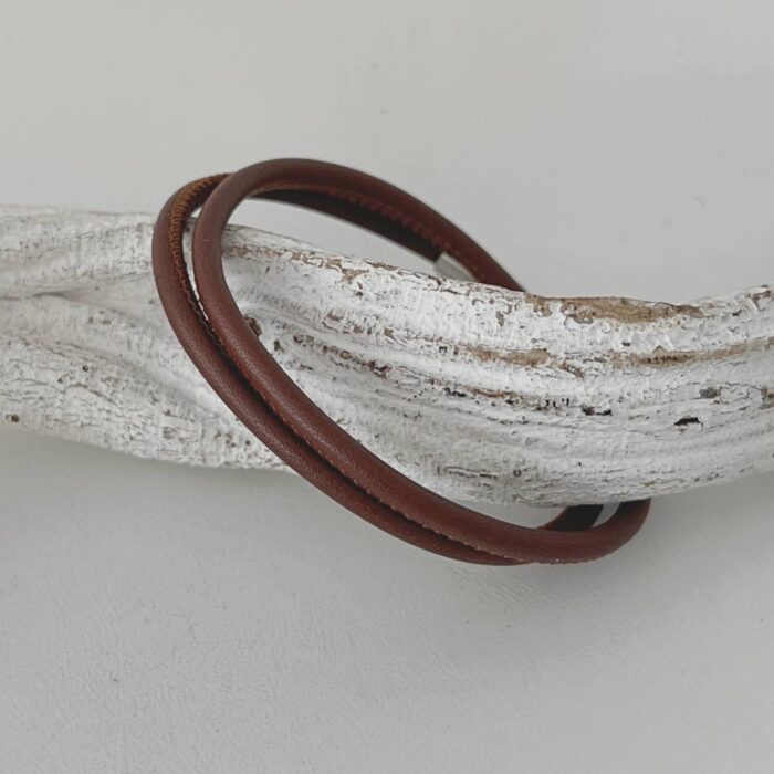 das Wickelarmband aus Nappaleder Herren braun