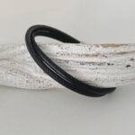das Wickelarmband aus Nappaleder für Herren schwarz