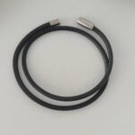 das Wickelarmband Nappaleder Herren schwarz