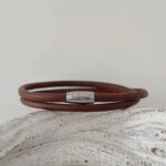 das Wickelarmband aus Nappaleder für Herren in braun