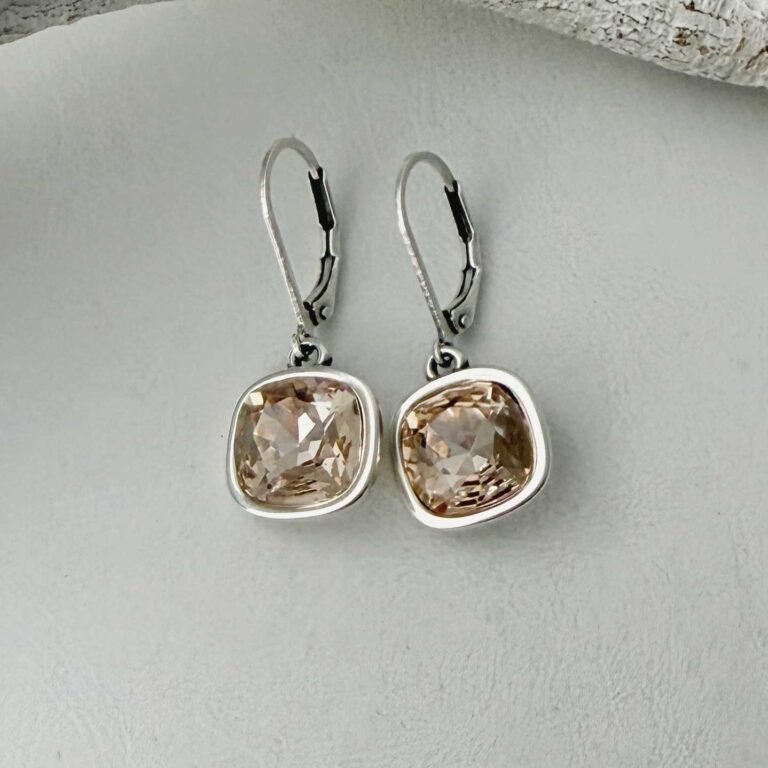 Ohrhänger Glitzerstein silk