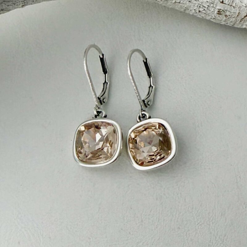 Ohrhänger Glitzerstein silk